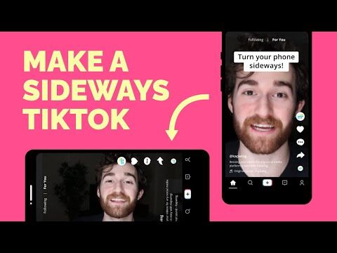 How to make a rotated sideways TikTok video (Landscape TikTok Mode)